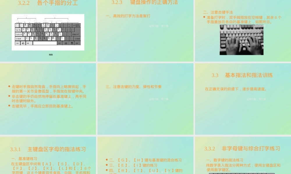 小学信息技术一年级上册键盘操作与指法练习题可打印.ppt