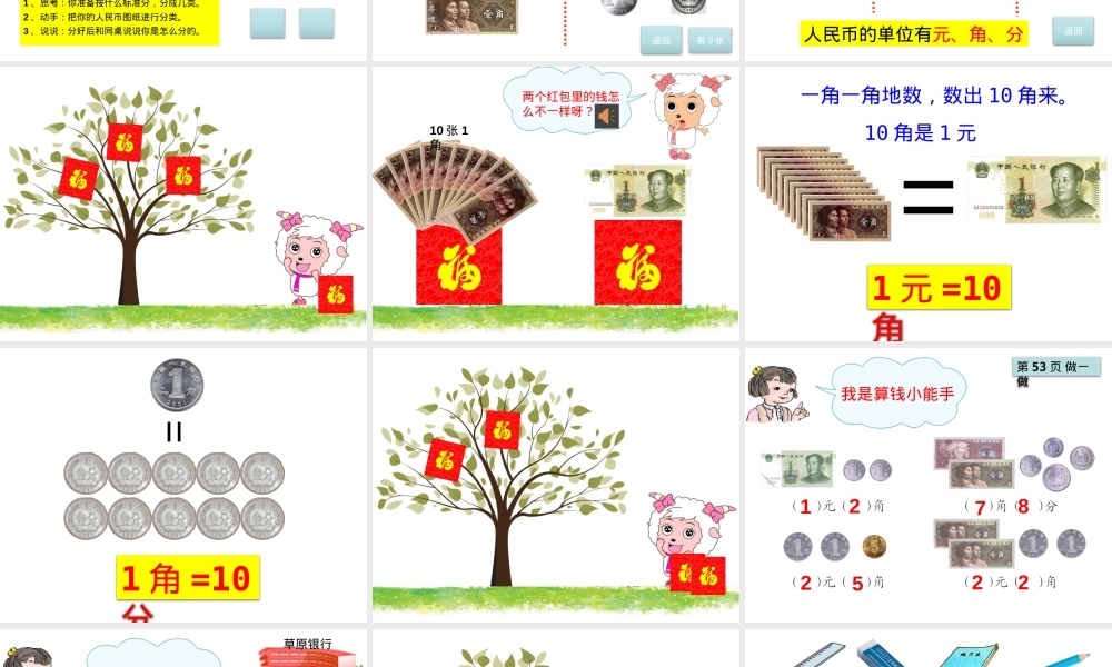 一年级数学下册认识人民币公开课课件.pptx