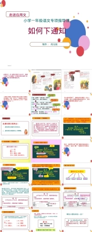 部编版一年级语文下册《通知》专项指导课精品课件.ppt