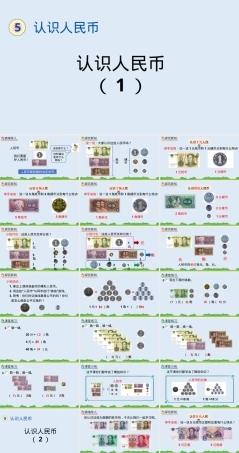 人教版一年级数学下册认识人民币PPT课件 公开课教学设计.pptx