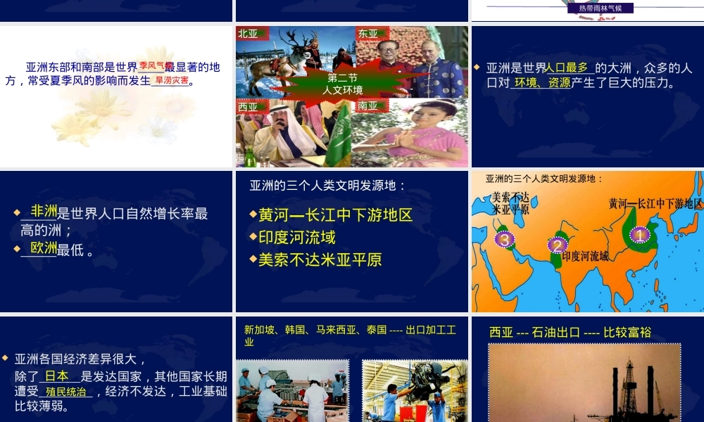 人教版七年级地理下册复习课件 可打印高清版.ppt