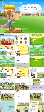 人教版三年级英语上册Unit 4 At the Farm Part B Let's talk公开课课件.pptx