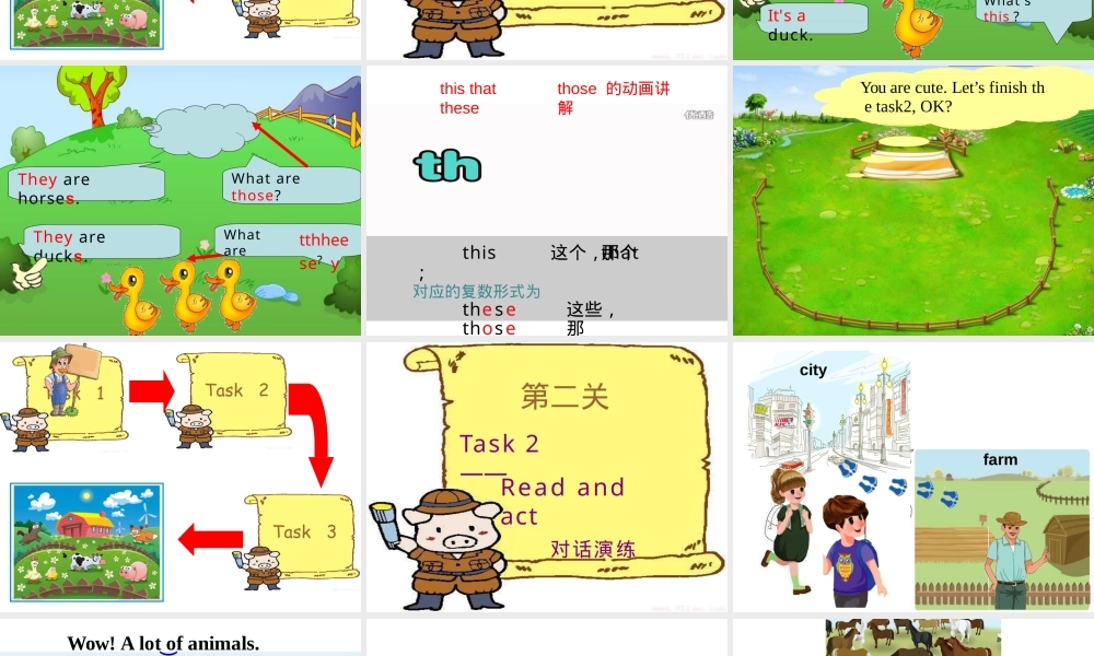 人教版三年级英语上册Unit 4 At the Farm Part B Let's talk公开课课件.pptx