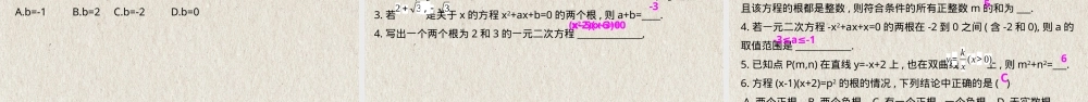 一元二次方程中考数学总复习PPT课件.pptx