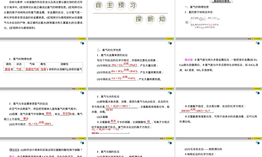 氯气及其化合物教学PPT课件.pptx