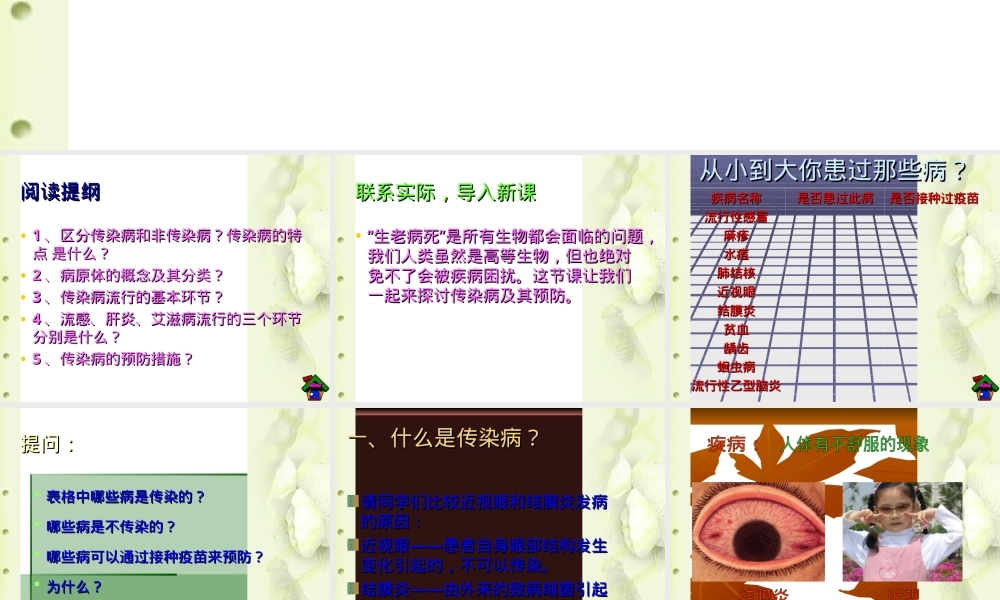 传染病及其预防教学PPT课件.ppt