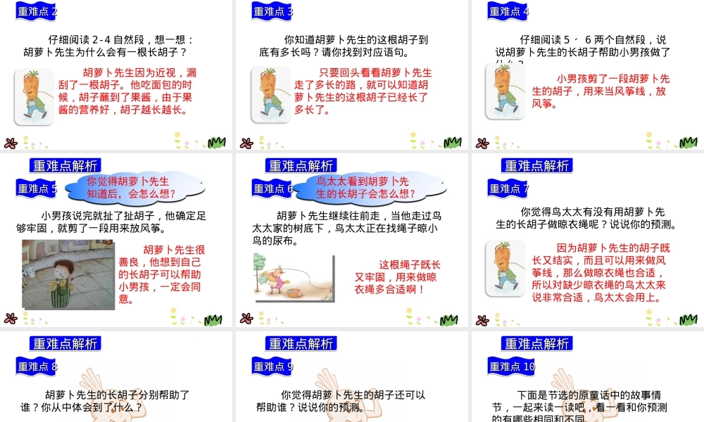 胡萝卜先生的长胡子小学语文PPT课件.ppt