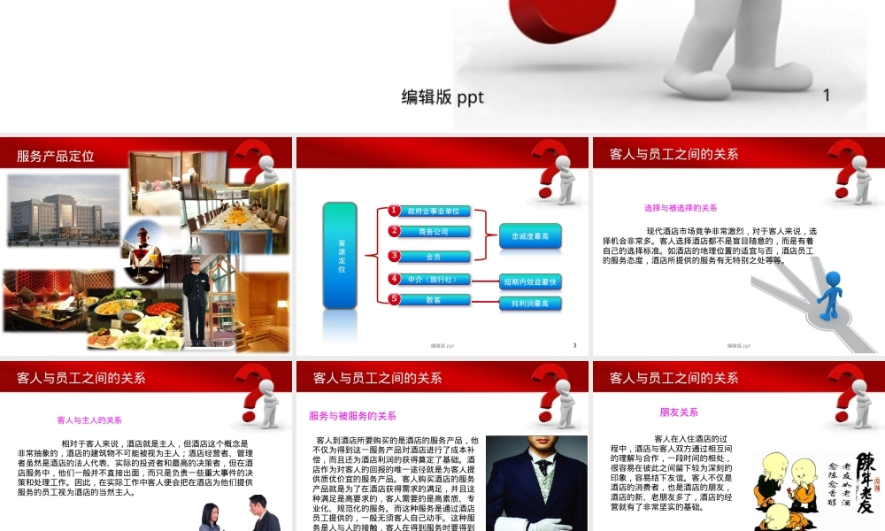 酒店客户关系管理教学PPT课件.ppt