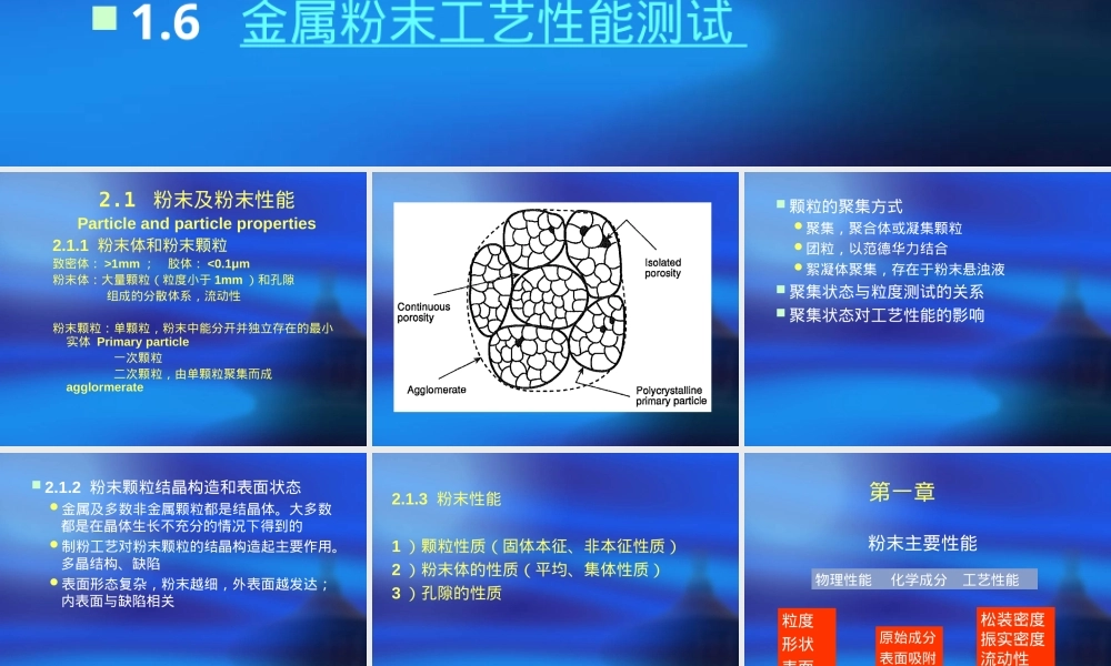 第1章粉末性能及其测定教学PPT课件.ppt