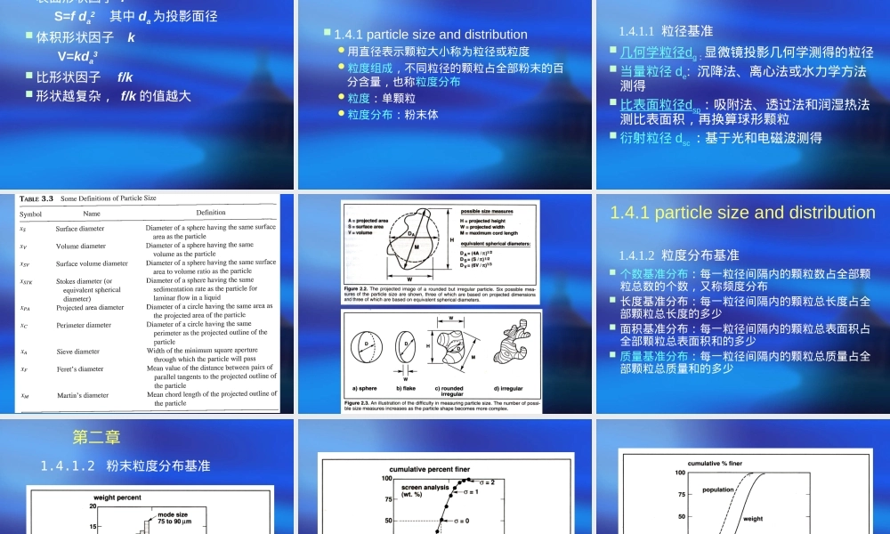 第1章粉末性能及其测定教学PPT课件.ppt