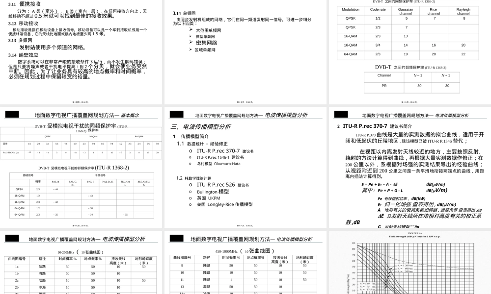 地面数字电视广播覆盖网规划PPT课件.ppt