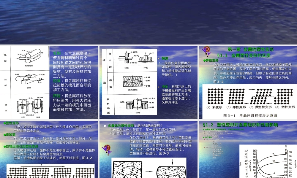 第一二章锻造基础知识和自由锻教学PPT课件.ppt