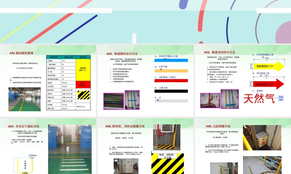 6S视觉管理定置划线颜色标准PPT课件.pptx