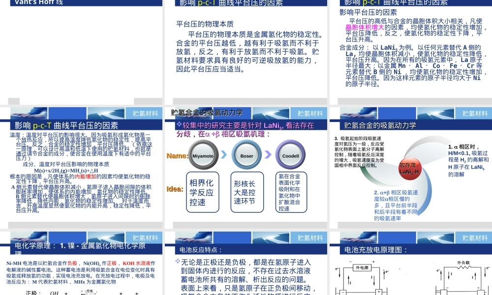 6-2稀土贮氢材料,稀土贮氢材料教学PPT课件.ppt