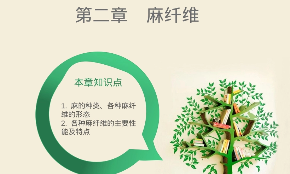 第2章-麻纤维,麻纤维纺织材料教学PPT课件.ppt