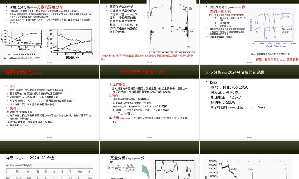 材料分析测试技术AES与XPS分析方法PPT课件.pptx