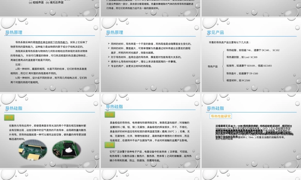 导热有机硅PPT课件,导热有机硅材料应用教学PPT课件.ppt
