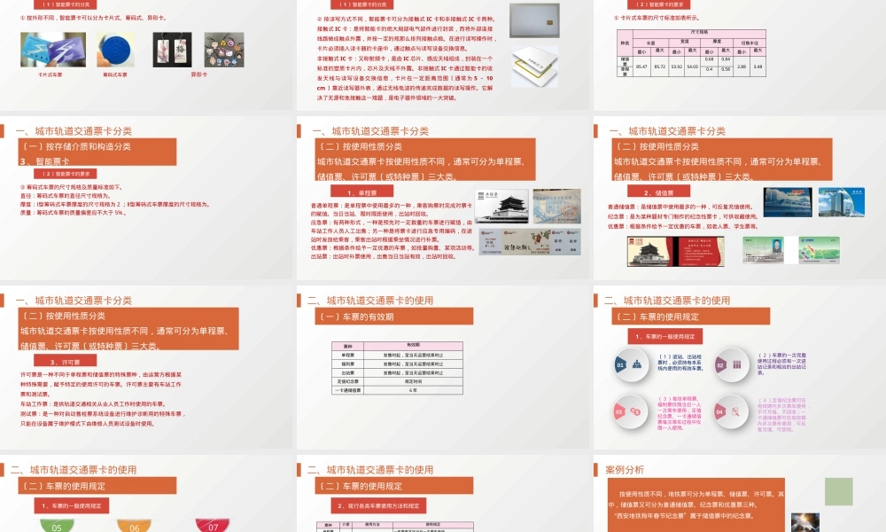城市轨道交通票务管理教学PPT课件.pptx