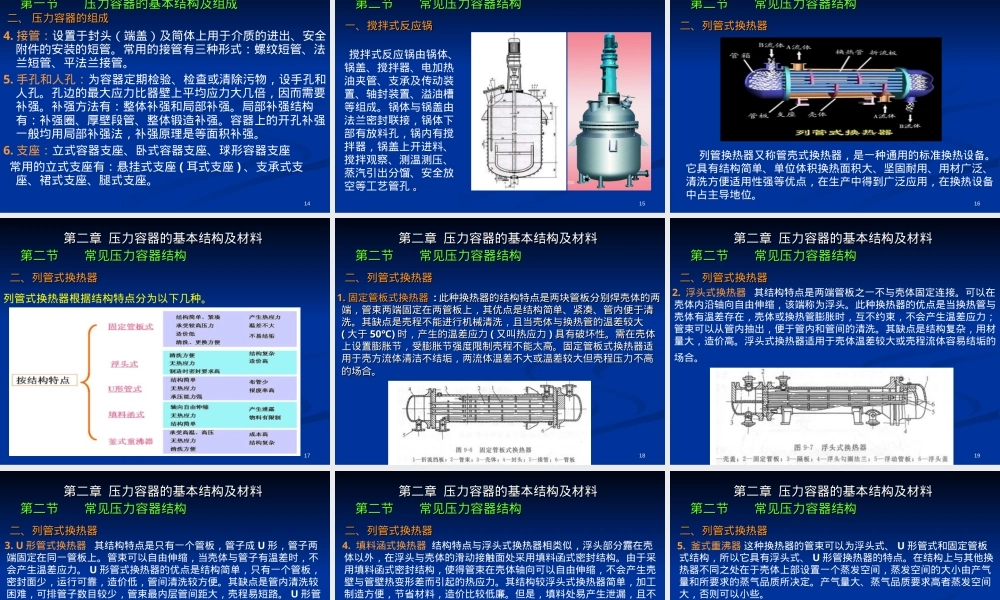 第二章压力容器基本结构及材料教学PPT课件.ppt