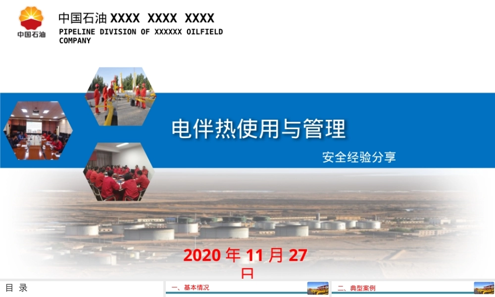 电伴热使用与管理安全培训PPT.pptx