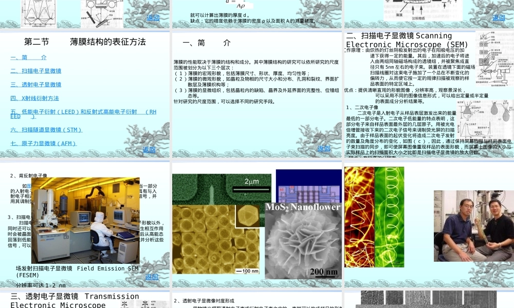 薄膜材料性能表征方法PPT课件.ppt