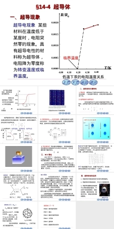 2019最新超导电现象-某些材料在温度低于某度时-电阻突然零的现象。具有超导电性的材料称为超导体-电阻降.ppt
