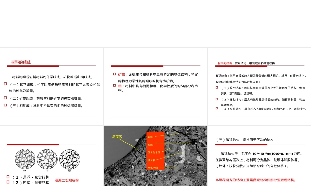 材料的组成结构与结构缺陷PPT课件.ppt