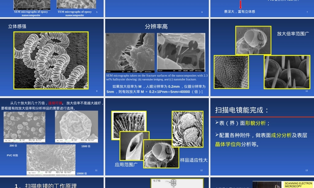 材料测试电子显微分析扫描电镜PPT课件.ppt