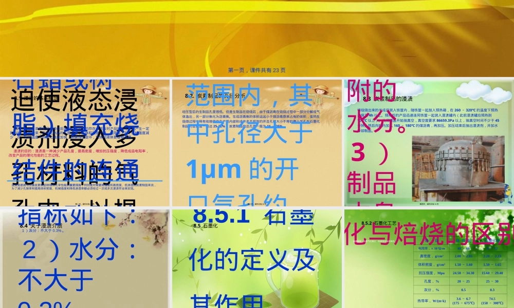 第八章浸渍与石墨化炭素材料教学PPT课件.ppt