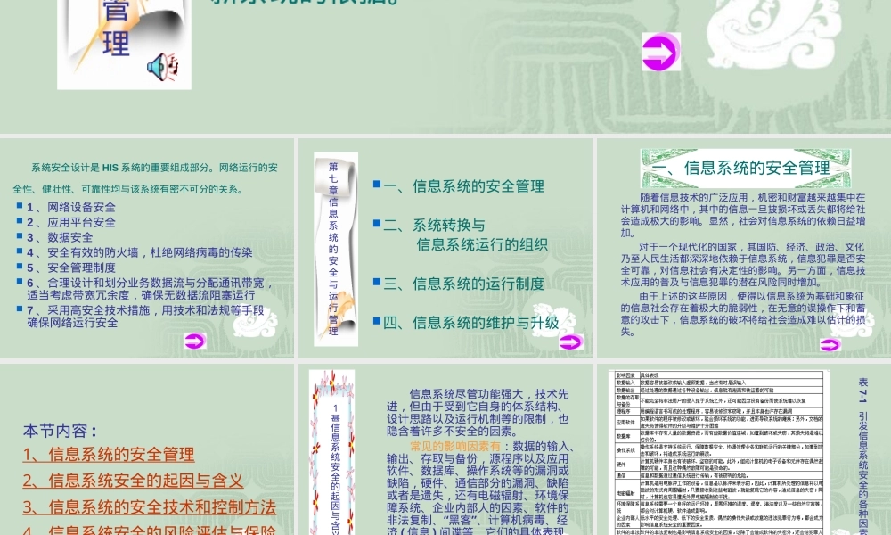 第七章信息系统的安全与运行管理教学PPT课件.ppt