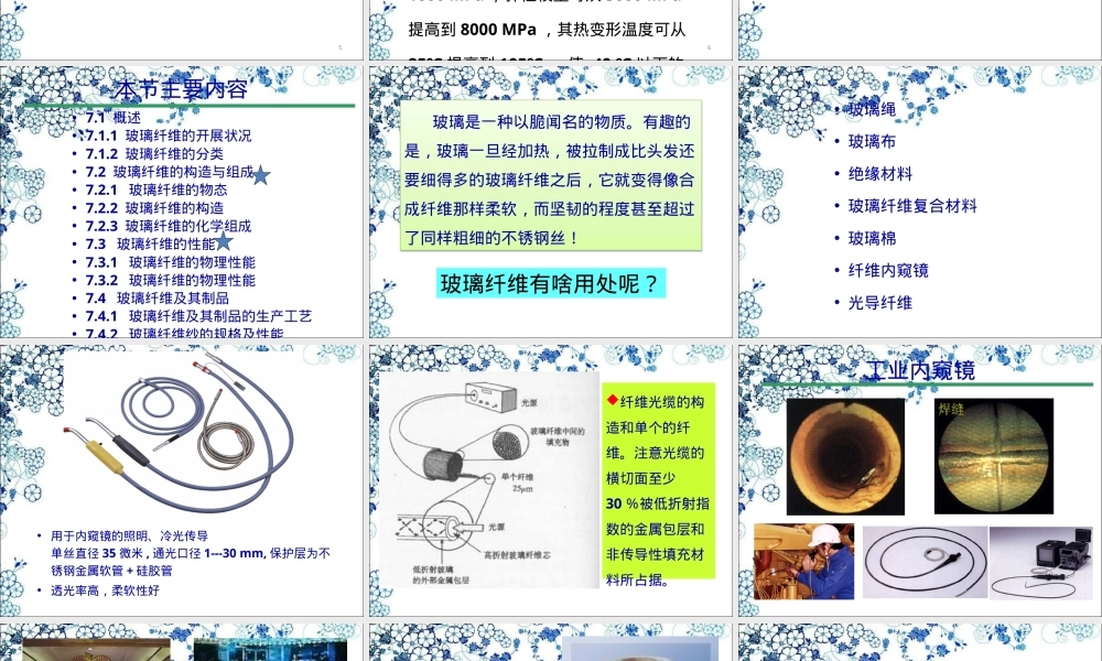 玻璃纤维材料介绍PPT课件.pptx