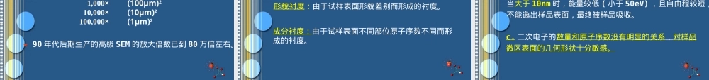 材料测试方法扫描电镜SEM教学PPT课件.ppt