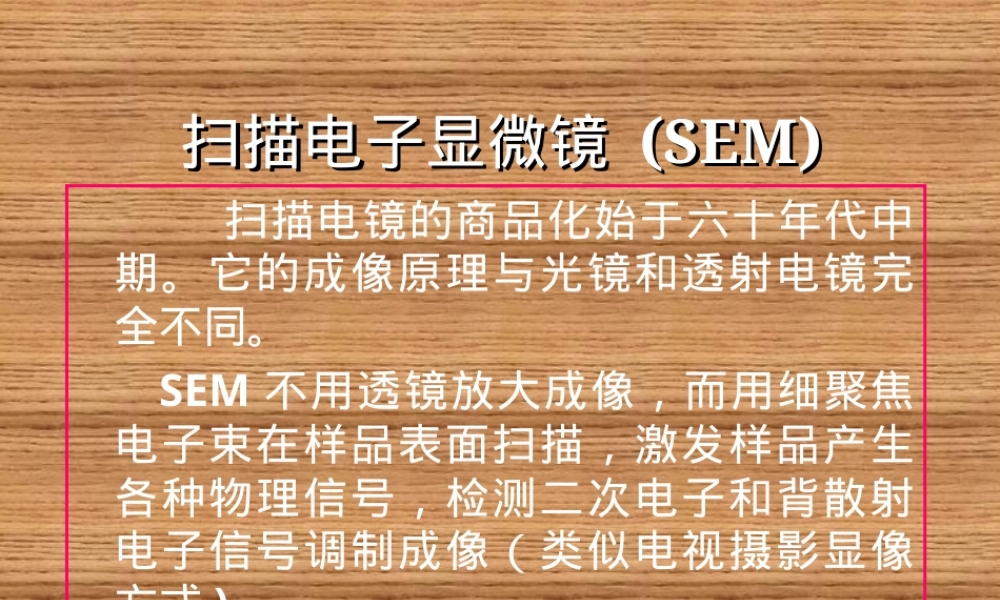材料现代微观分析技术扫描电子显微镜PPT课件.ppt