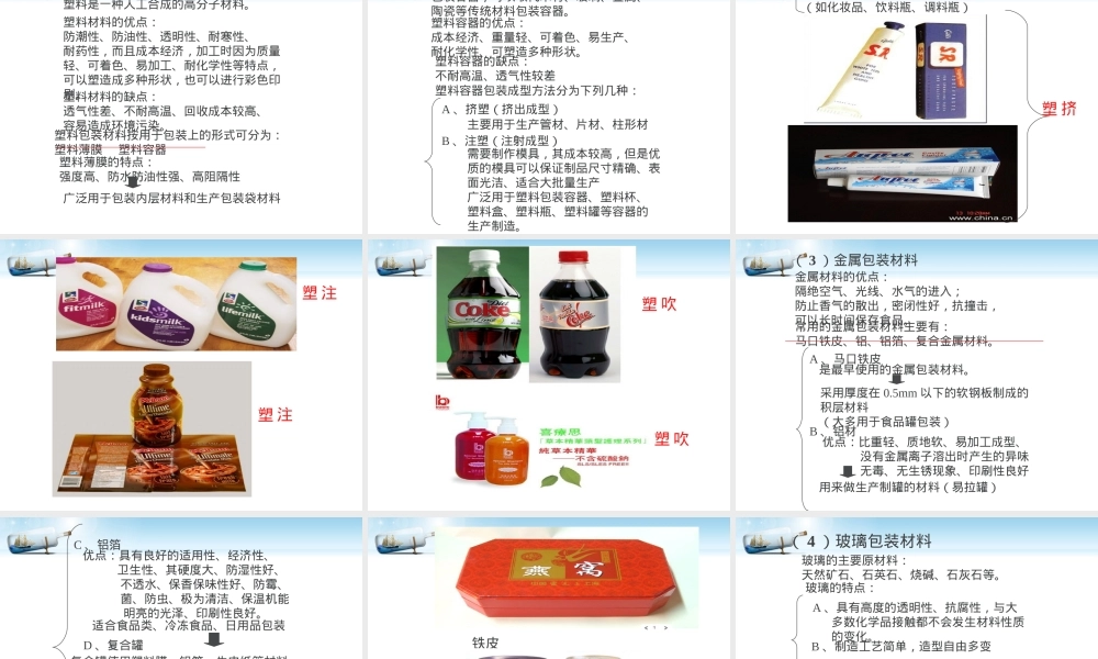 包装的材料和印刷工艺PPT课件.ppt