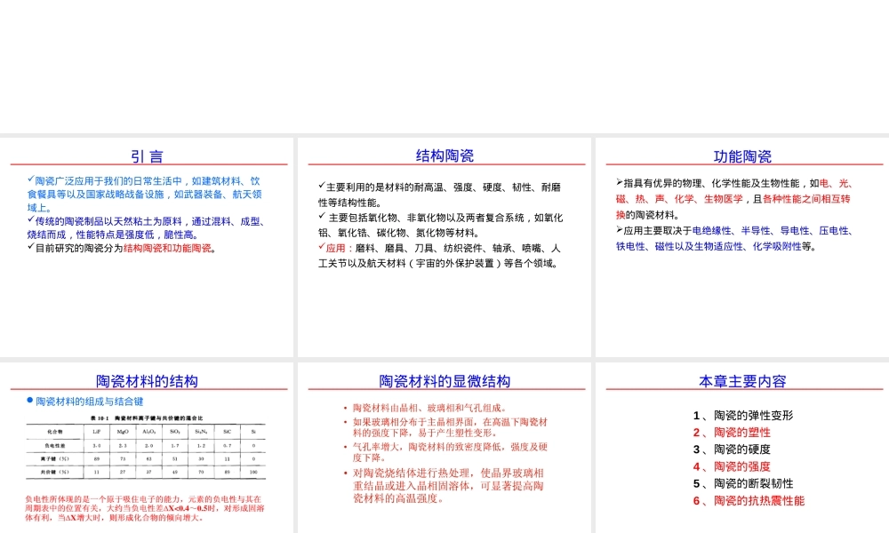 第五章陶瓷材料的力学性能教学PPT课件.ppt
