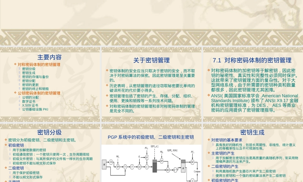 第7章密钥管理,密钥管理教学PPT课件.ppt