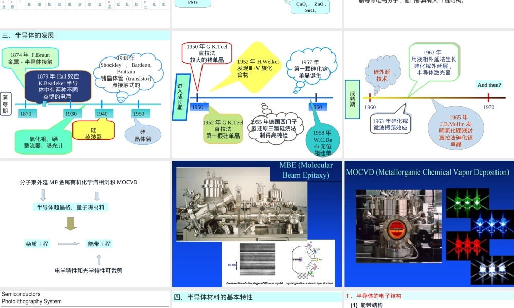 半导体材料基础基本特性教学PPT课件.ppt