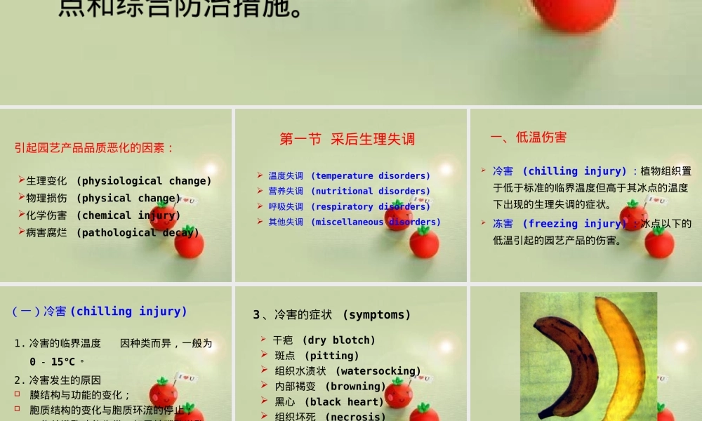 第五章园艺产品采后病害及其防治PPT课件.ppt