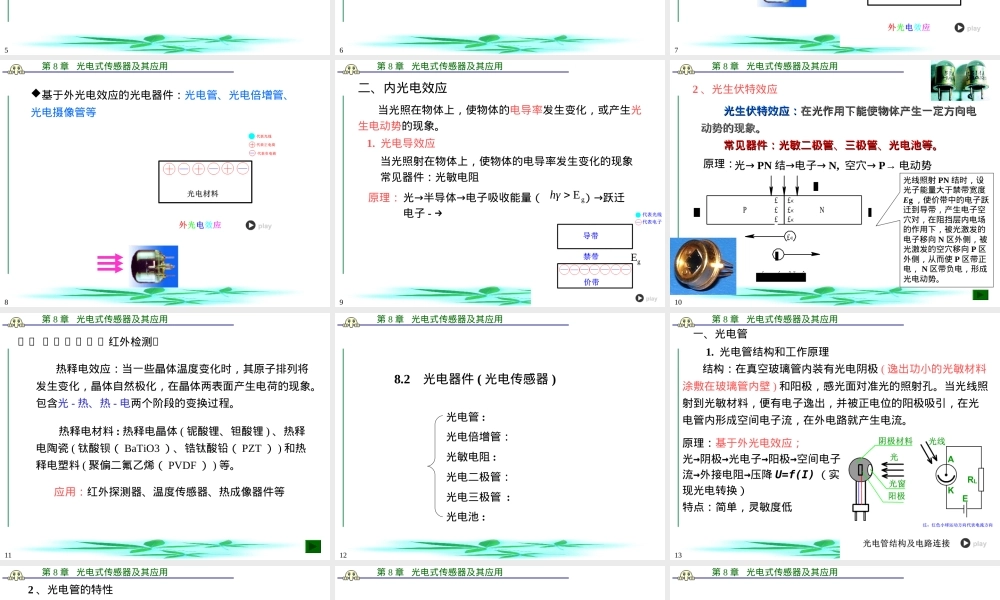 ch8光电式传感器及其应用PPT课件.ppt