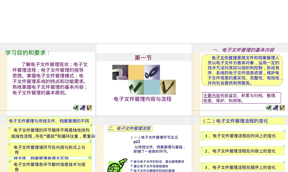 第二章电子文件管理概述PPT课件.ppt