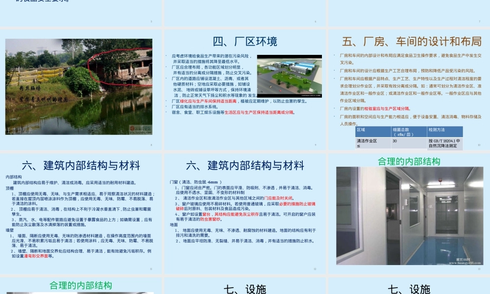 GB14881食品生产通用卫生规范培训PPT课件.pptx