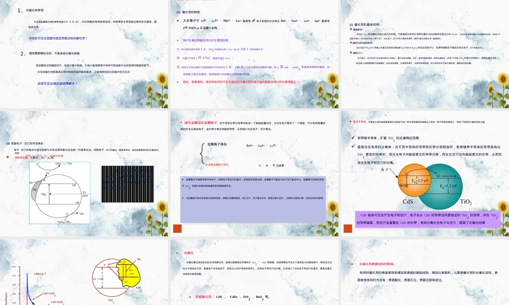 第三章光催化及材料教学PPT课件.ppt