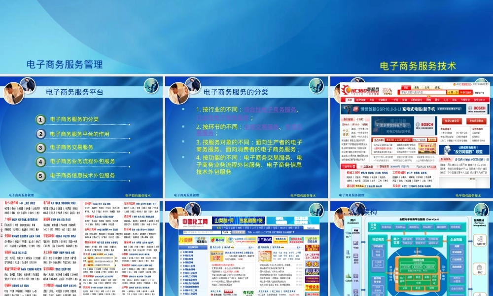 电子商务服务管理教学PPT课件.ppt
