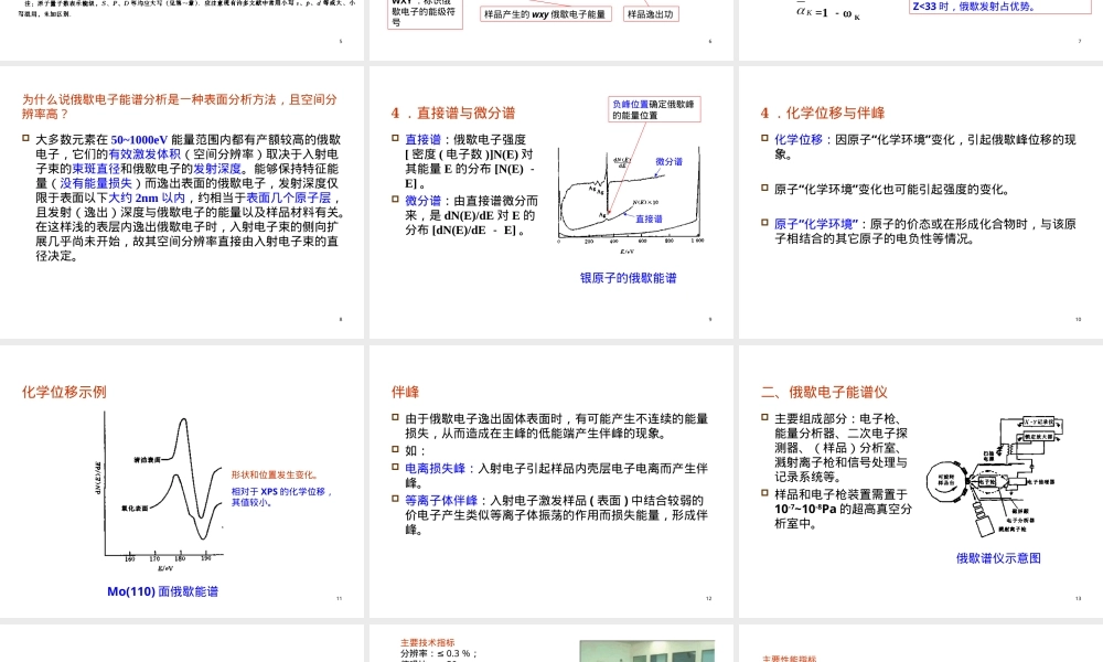材料分析测试电子能谱分析法PPT课件.ppt