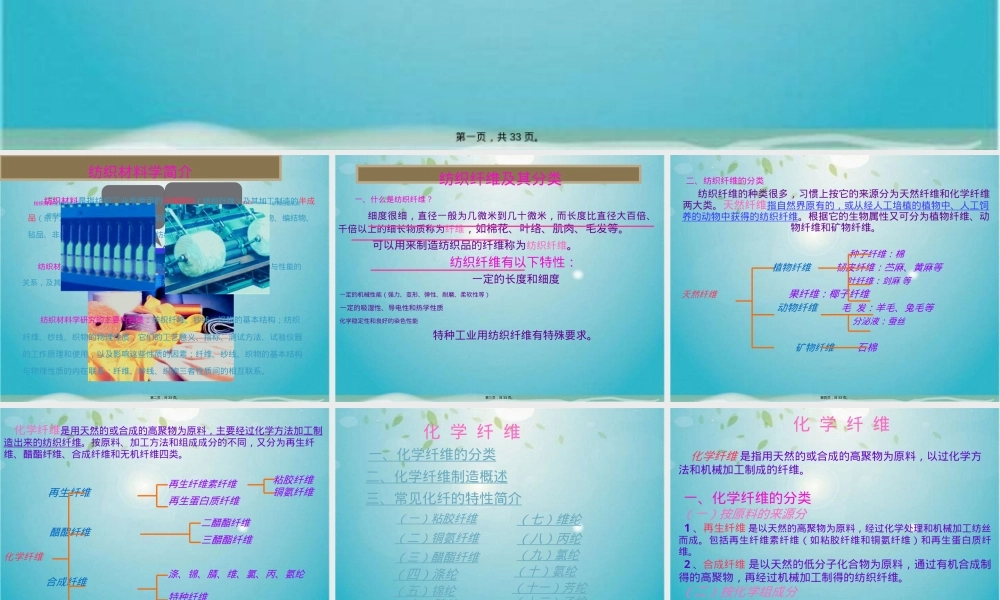 纺织材料化学纤维教学PPT课件.pptx