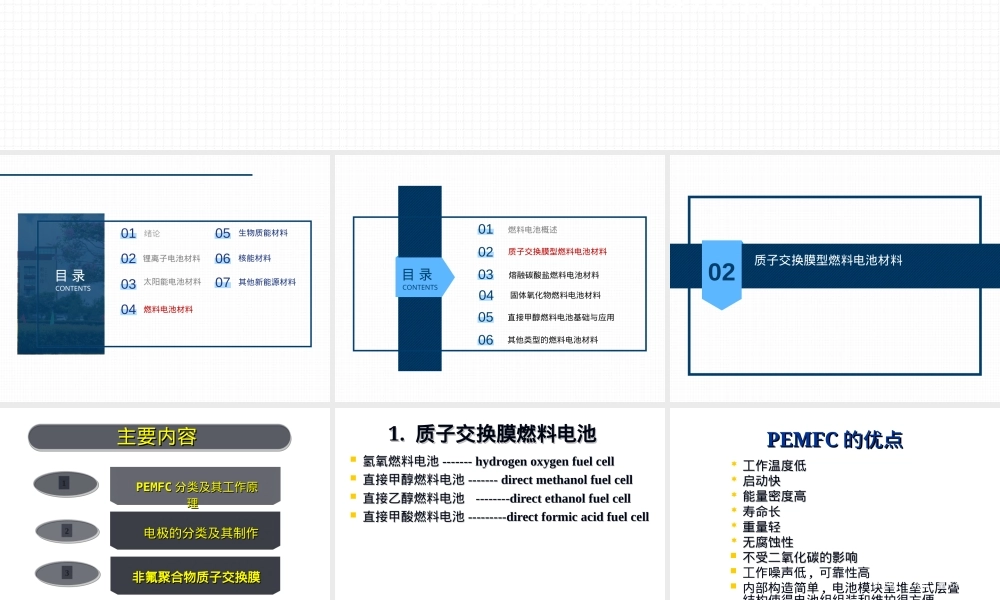 燃料电池材料质子交换膜教学PPT课件.ppt