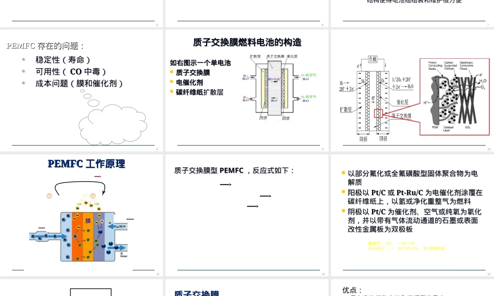 燃料电池材料质子交换膜教学PPT课件.ppt