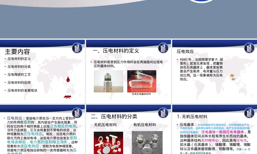 压电材料教学PPT课件.ppt