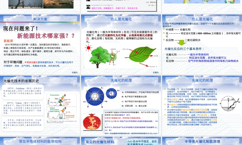 光催化材料及其应用PPT课件.ppt