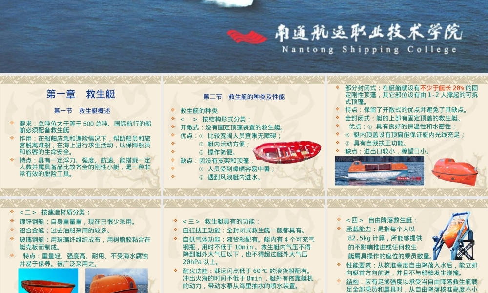 救生艇筏与救助艇操作管理PPT课件 副本1.ppt